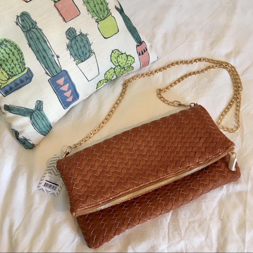 NWT Deux Lux Fold Clutch